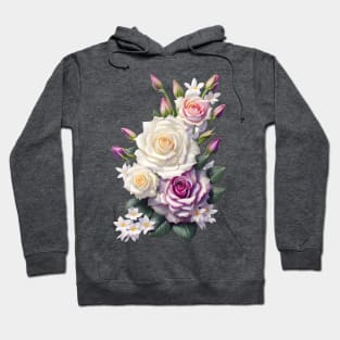 Elegant Rose Bouquet Hoodie